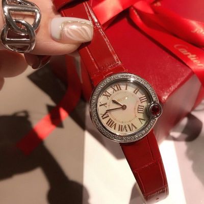 TW Factory Cartier Fake Watches Stainless Steel Imported Quartz Movement 30MM Lady Watch